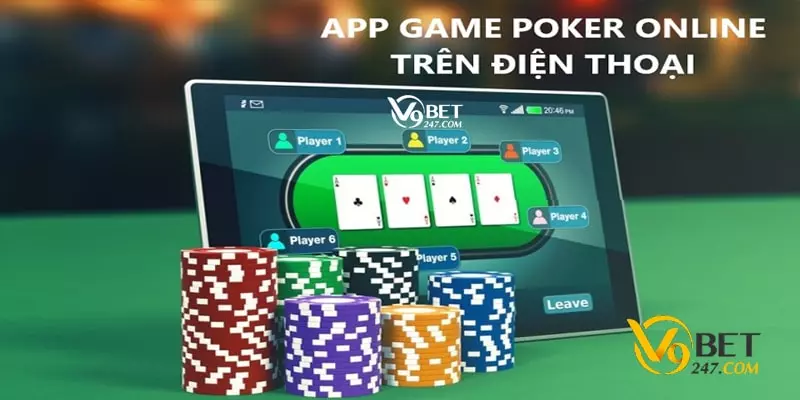 App chơi Poker ăn tiền thật V9Bet 